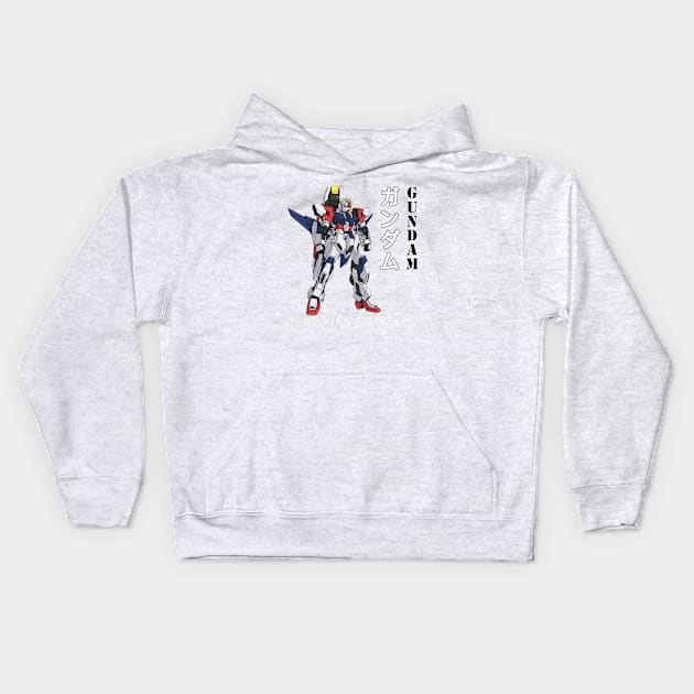 Gundam War mech Kids Hoodie by Kanjiworldwide